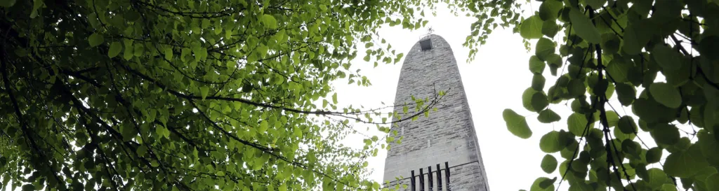 Top view of the Bennington memorial